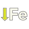 Low iron icon