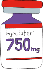 2nd dose of INJECTAFERÂ®: a single-dose vial with 750mg
